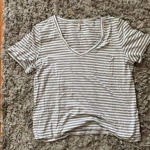 Banana Republic Plus Size Boyfriend Striped Tee
